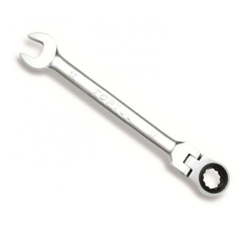 Ключ комбинированный 17мм с трещоткой и шарниром AOAD1717 TOPTUL